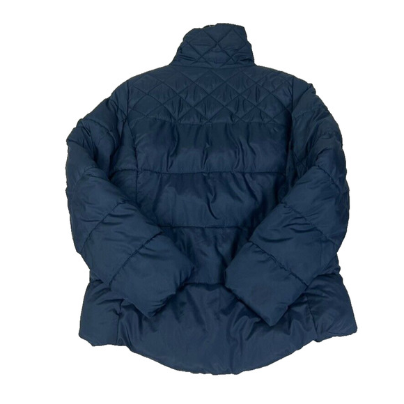 Old Navy Jacket Womens Medium Navy Blue Quilted Puffer Waist Length Winter - Picture 4 of 14